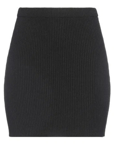Vicolo Woman Mini Skirt Black Size Onesize Viscose, Polyamide, Wool, Cashmere