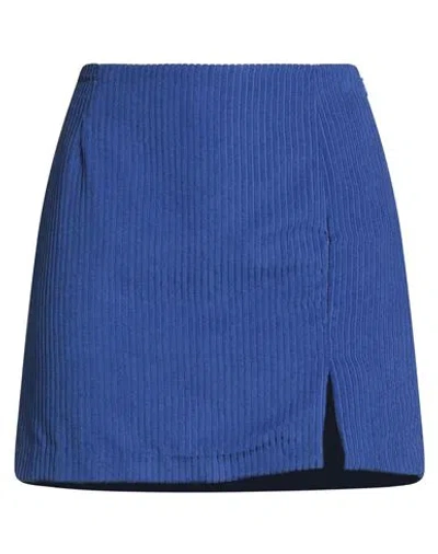 Vicolo Woman Mini Skirt Blue Size M Polyester