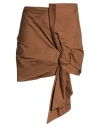Vicolo Woman Mini Skirt Brown Size M Cotton
