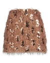 Vicolo Woman Mini Skirt Camel Size M Polyester, Elastane In Beige
