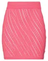 Vicolo Woman Mini Skirt Fuchsia Size M Cotton In Pink