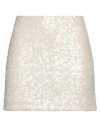 Vicolo Woman Mini Skirt Ivory Size S Polyester, Elastane In White