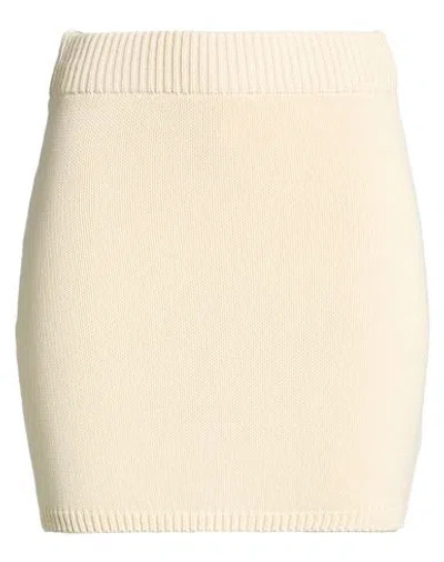 Vicolo Woman Mini Skirt Ivory Size Onesize Cotton In Neutral