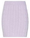 Vicolo Woman Shorts & Bermuda Shorts Lilac Size S Cotton, Polyamide, Elastane In Purple