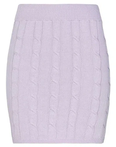 Vicolo Woman Shorts & Bermuda Shorts Lilac Size S Cotton, Polyamide, Elastane In Purple