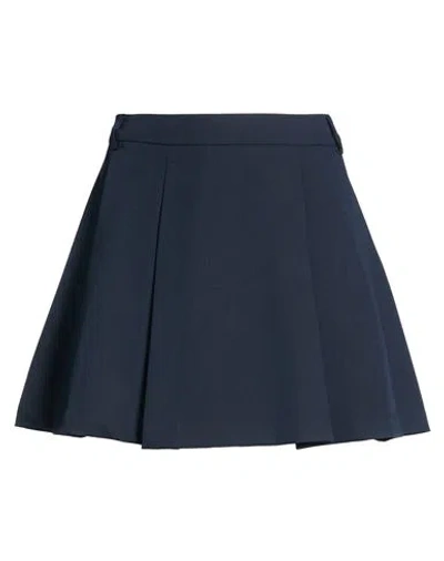 Vicolo Woman Mini Skirt Midnight Blue Size L Polyester, Viscose, Elastane