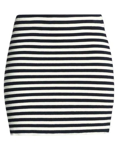 Vicolo Woman Mini Skirt Midnight Blue Size Onesize Viscose, Acrylic, Elastane In Black