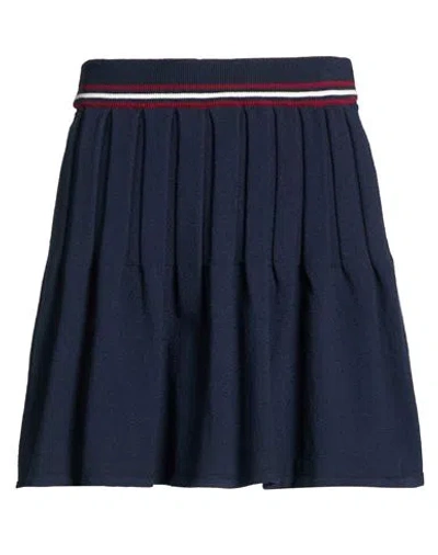 Vicolo Woman Mini Skirt Midnight Blue Size Onesize Viscose, Pbt - Polybutylene Terephthalate, Polyam