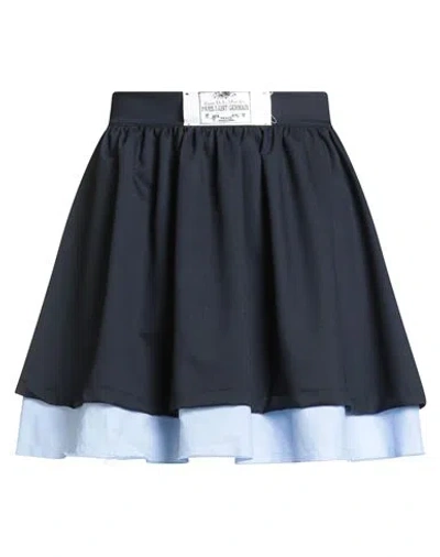 Vicolo Woman Mini Skirt Midnight Blue Size S Polyester, Viscose, Elastane In Multi