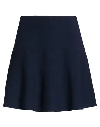 Vicolo Woman Mini Skirt Midnight Blue Size S Viscose, Polyester In Multi