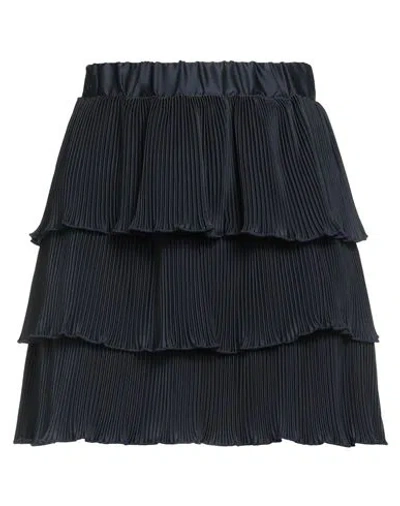 Vicolo Woman Mini Skirt Navy Size Onesize Polyester, Elastane In Blue