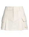 Vicolo Woman Mini Skirt Off White Size L Polyester, Elastane