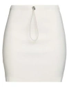 Vicolo Woman Mini Skirt Ivory Size Onesize Viscose, Polyester In White