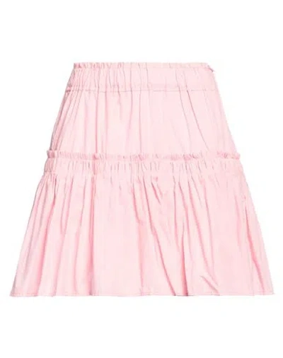 Vicolo Woman Mini Skirt Pink Size M Cotton