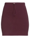 Vicolo Woman Mini Skirt Plum Size Onesize Viscose, Polyester In Red