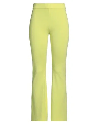 Vicolo Woman Pants Lime Green Size Onesize Viscose, Polyester
