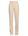 Vicolo Woman Pants Beige Size L Polyester, Elastane