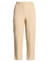 Vicolo Woman Pants Beige Size S Viscose, Linen In Neutral