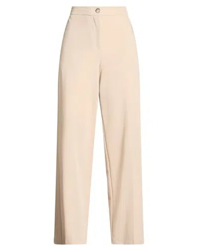 Vicolo Woman Pants Beige Size Xs Polyester, Viscose, Elastane In Neutral