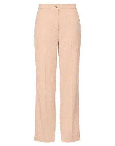 Vicolo Woman Pants Beige Size Xs Viscose, Elastane In Pink