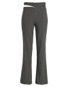 Vicolo Woman Pants Black Size L Polyester, Viscose, Elastane In Gray