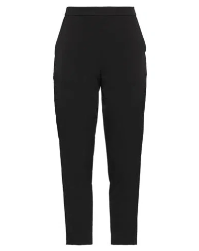 Vicolo Woman Pants Black Size M Polyester, Elastane In Black