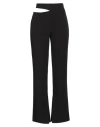 Vicolo Woman Pants Black Size M Polyester, Elastane In Black