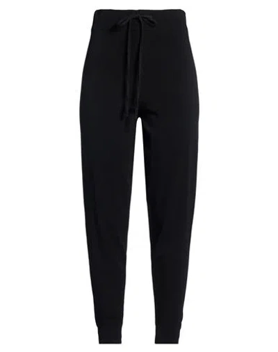 Vicolo Woman Pants Black Size Onesize Viscose, Polyamide In Blue