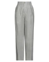 Vicolo Woman Pants Black Size S Linen, Cotton In Gray