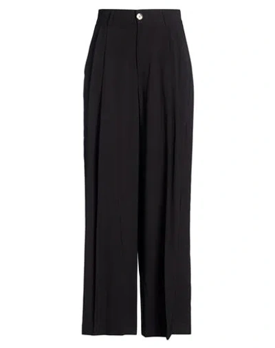 Vicolo Woman Pants Black Size S Viscose, Polyester