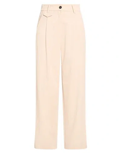 Vicolo Woman Pants Blush Size Xs Polyester, Viscose, Elastane In Neutral