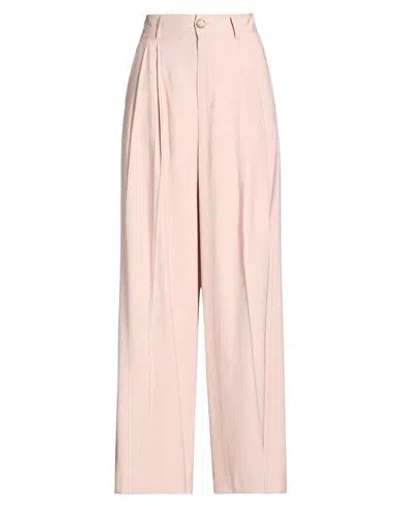 Vicolo Woman Pants Blush Size Xs Viscose, Polyester In Pink