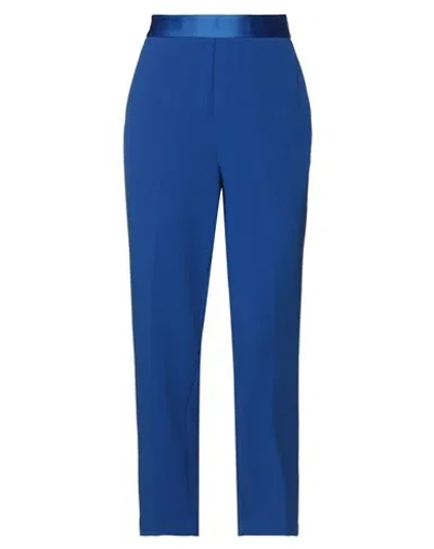 Vicolo Woman Pants Bright Blue Size Xs Polyester, Elastane, Acetate, Viscose