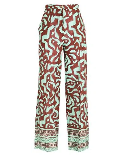 Vicolo Woman Pants Brown Size M Acetate, Viscose