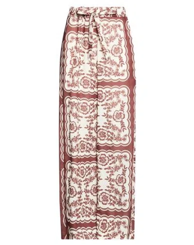 Vicolo Woman Pants Brown Size M Polyester