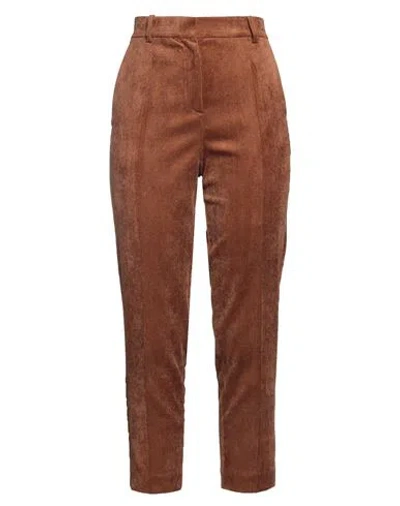 Vicolo Woman Pants Brown Size Xs Polyester, Nylon, Elastane