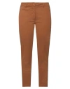 Vicolo Woman Pants Camel Size L Cotton, Elastane In Beige