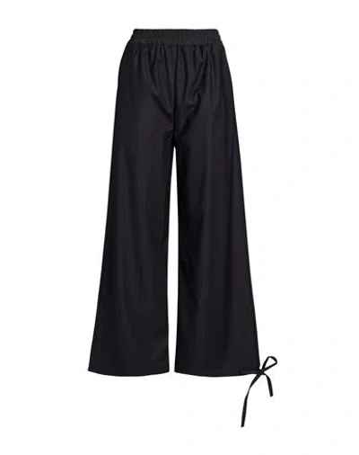 Vicolo Woman Pants Charcoal Size S Polyester, Viscose, Elastane In Black