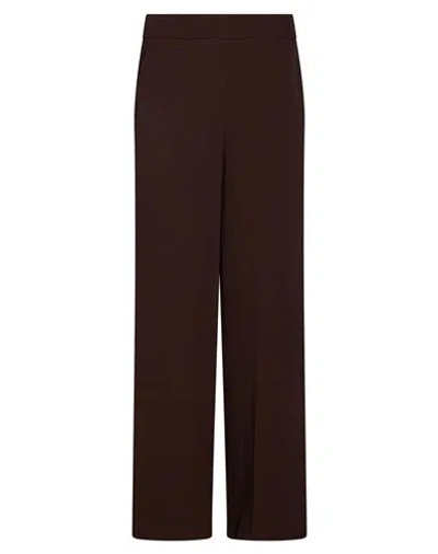 Vicolo Woman Pants Chocolate Brown Size Xs Polyester, Elastane