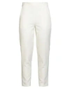 Vicolo Woman Pants Cream Size S Polyester, Elastane In White