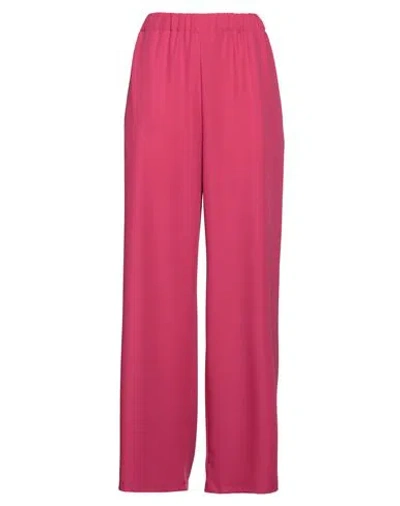 Vicolo Woman Pants Fuchsia Size M Acetate, Viscose In Pink