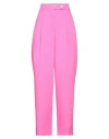 Vicolo Woman Pants Fuchsia Size M Polyester, Elastane, Acetate, Viscose In Pink