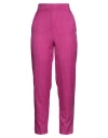 Vicolo Woman Pants Fuchsia Size Xs Polyester In Pink