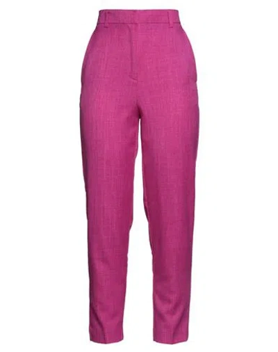 Vicolo Woman Pants Fuchsia Size Xs Polyester In Pink