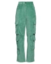 Vicolo Woman Pants Green Size L Polyester, Polyamide, Elastane In Green