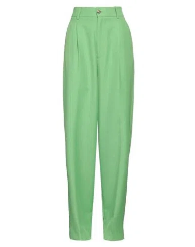 Vicolo Woman Pants Green Size M Polyester