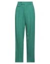 Vicolo Woman Pants Green Size S Polyester