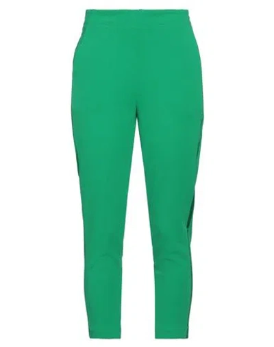 Vicolo Woman Pants Green Size S Polyester, Elastane, Acetate, Viscose