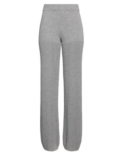Vicolo Woman Pants Grey Size Onesize Viscose, Polyamide, Wool, Cashmere In Grey
