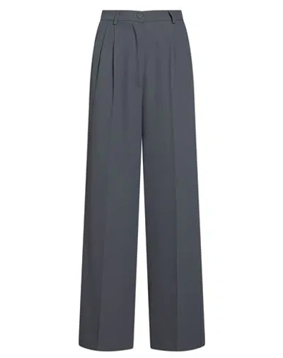 Vicolo Woman Pants Grey Size Xs Polyester, Elastane In Gray